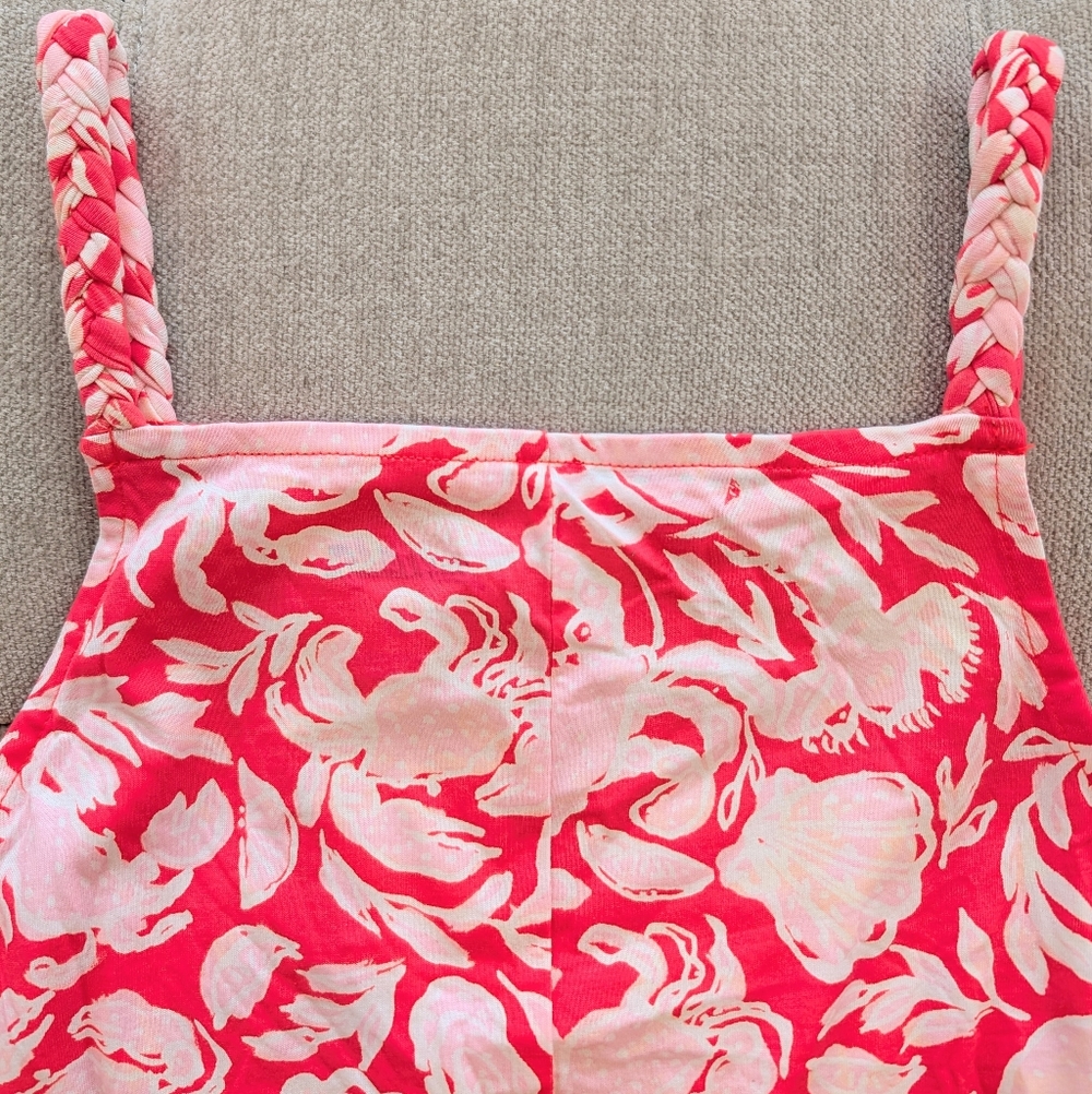 NEW Lilly Pulitzer Braided Straps Kyleigh Dress - Cane Coral Crab Collab - Picture 5 of 10